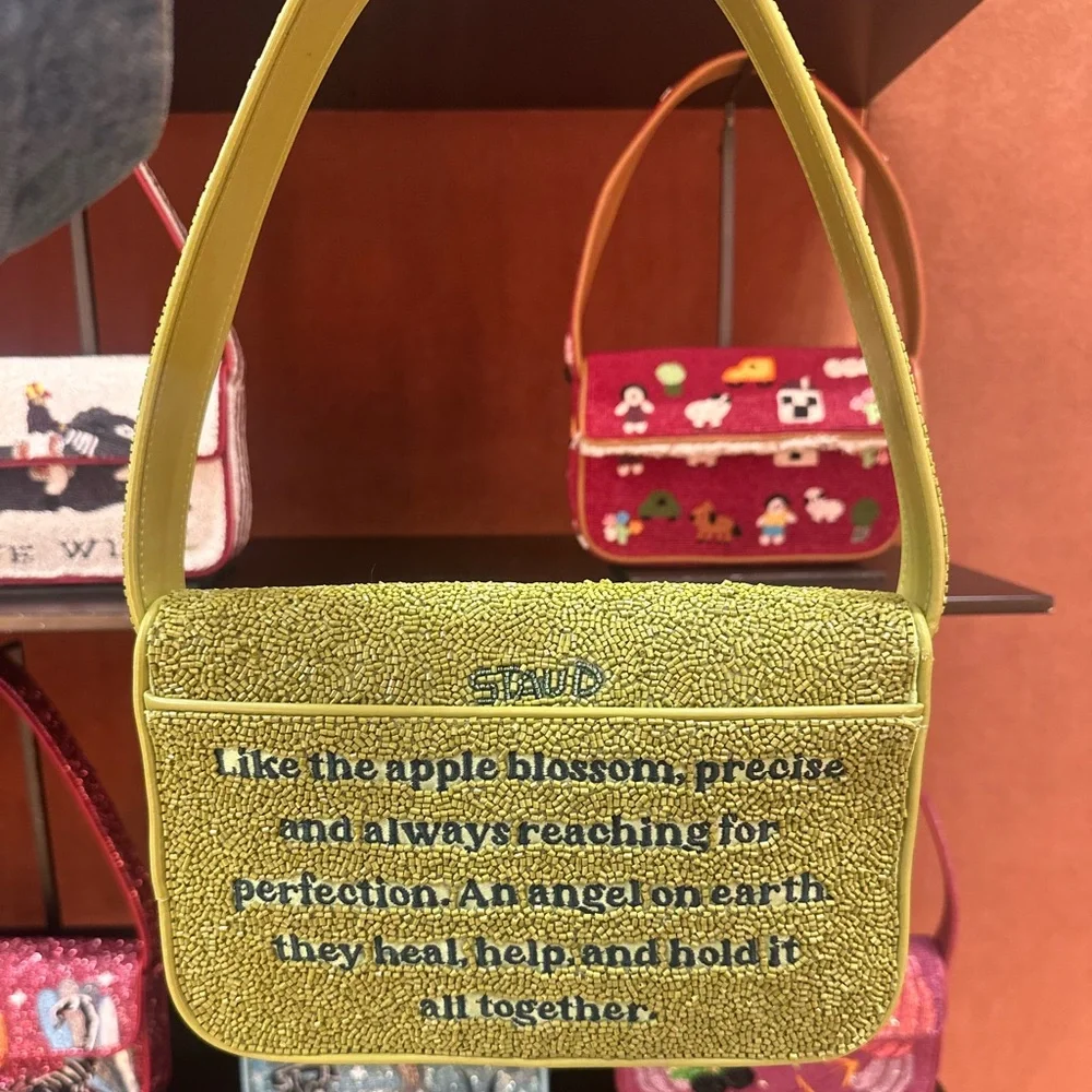 STAUD BEADED ZODIAC TOMMY BAG VIRGO - Picture 5 of 11